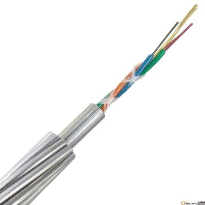 4 Core OPGW Fiber Optic Cable LSZH Sheath Stainless Steel Loose Tube